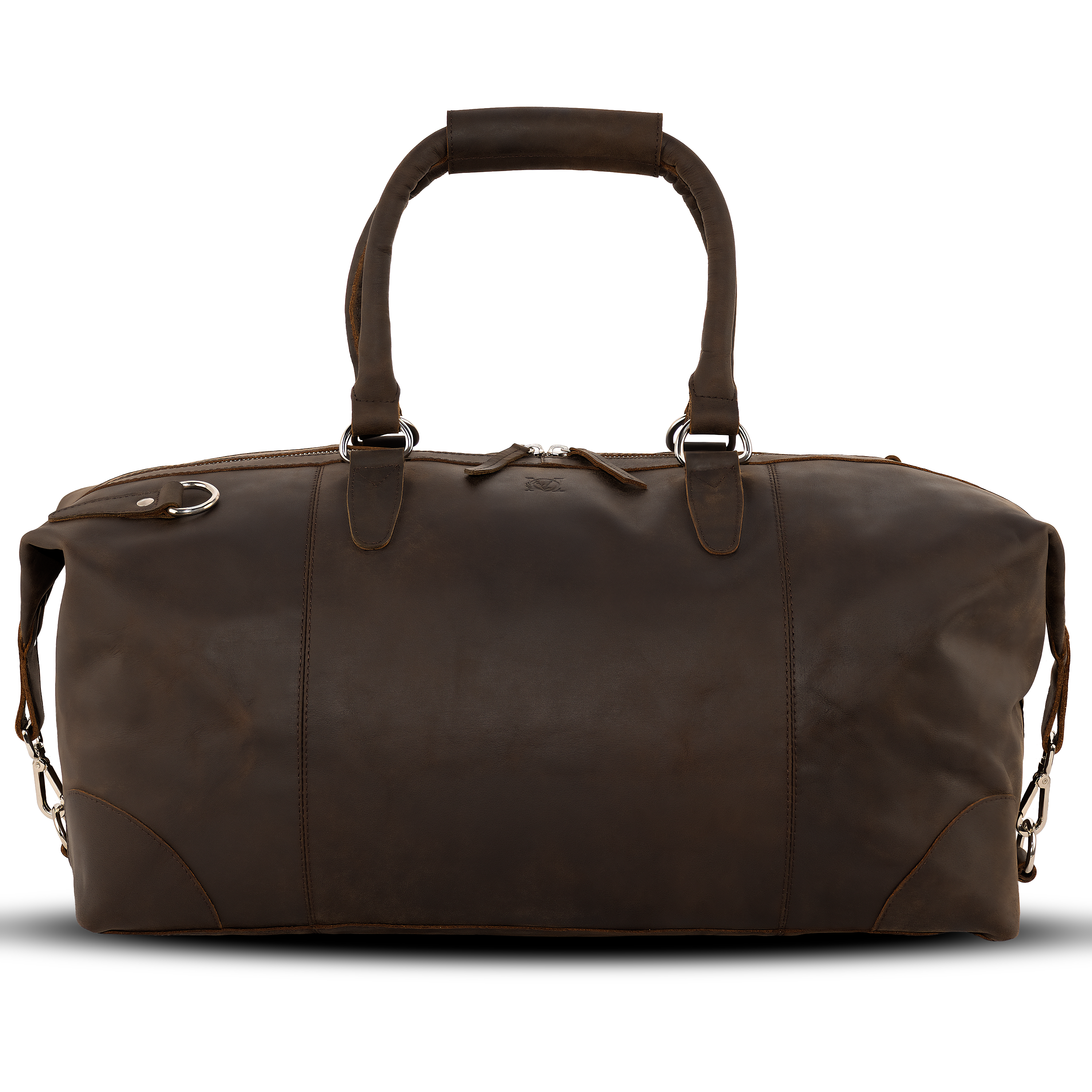 Leather Weekender Travel Bag - Brown